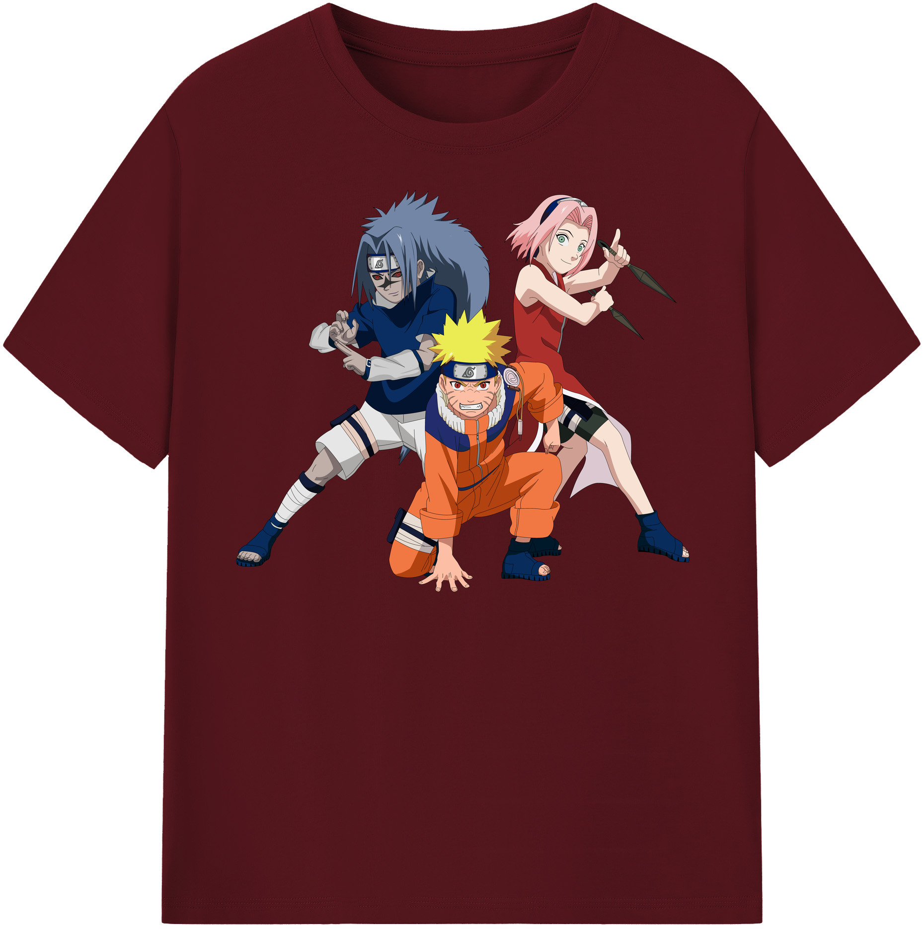 （画像用） NARUTO -ナルト- うずまき ナルト Uzumaki Naruto 綿100％半袖Tシャツ（フロントプリント）